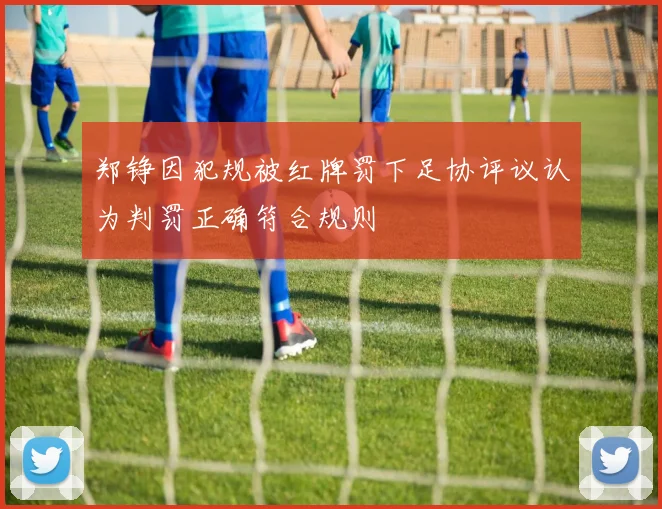 郑铮因犯规被红牌罚下足协评议认为判罚正确符合规则