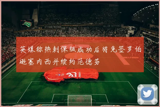 英媒称热刺保级成功后将免签罗伯逊塞内西并续约范德芬